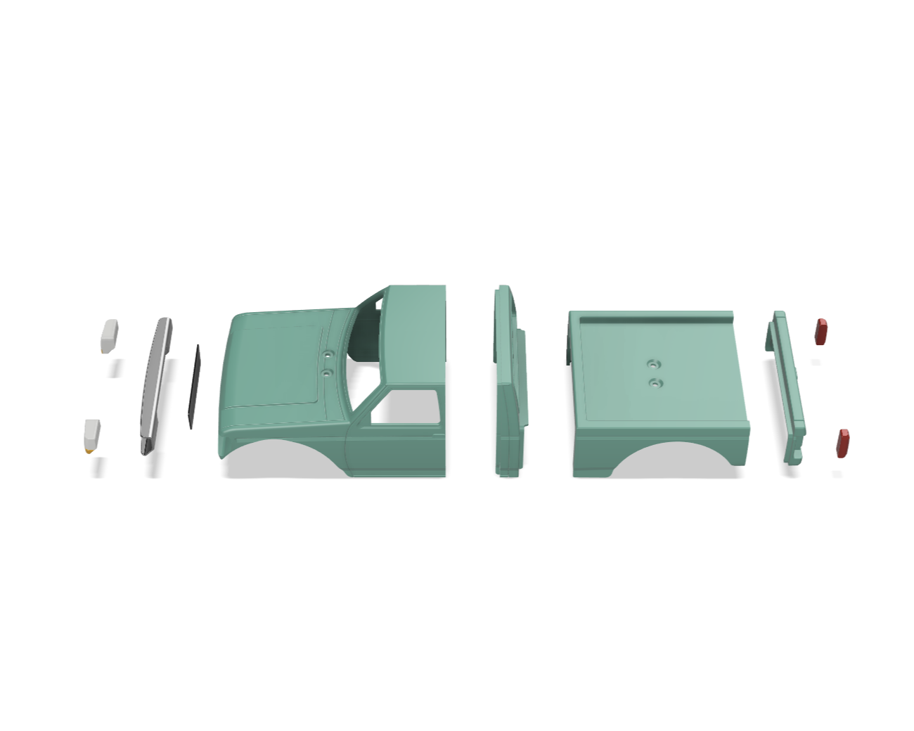 Americana Scale OBS Truck Body 3D Print File