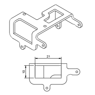 Sub-Micro Servo Winch Mount For SCX24™ C-10 (PRE-ORDER)