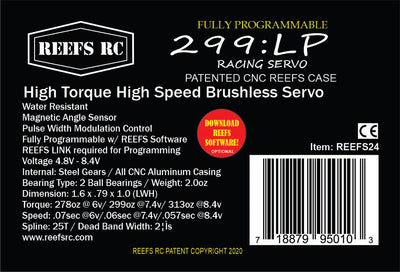 299:LP Low Profile Racing Servo #REEFS24